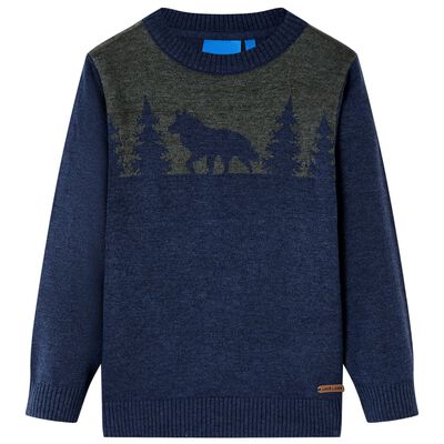 Kids' Sweater Knitted Navy 104