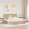 vidaXL Bed Frame with Drawer Sonoma Oak 180 x 200 cm Engineered Wood