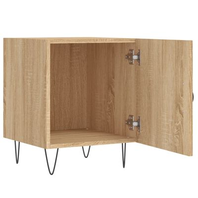 vidaXL Bedside Cabinet Sonoma Oak 40x40x50 cm Engineered Wood
