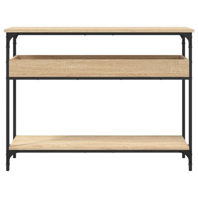 vidaXL Console Table with Shelf Sonoma Oak 100x29x75cm Engineered Wood