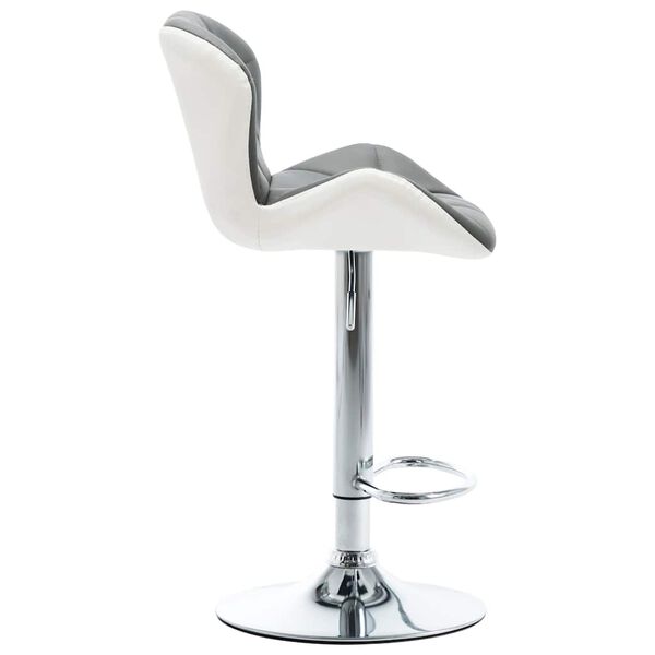 vidaXL Bar Stool Grey 44 x 48 x 105.5 cm Faux Leather