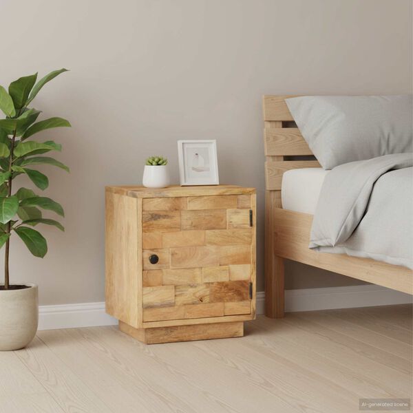 vidaXL Bedside Cabinet 40x30x45 cm Solid Mango Wood