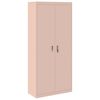 vidaXL Storage Cabinet 2 pcs Pink 90 x 40 x 200 cm Steel
