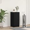 vidaXL Shoe Cabinet Black Oak 29.5 x 35 x 70 cm Engineered Wood