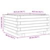 vidaXL Garden Planter 50x50x26.5 cm Solid Wood Douglas