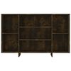 vidaXL Sideboard Smoked Oak 120x30x75 cm Engineered Wood