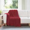 vidaXL Throw Blanket Bordeaux Red 150 x 130 cm Fleece