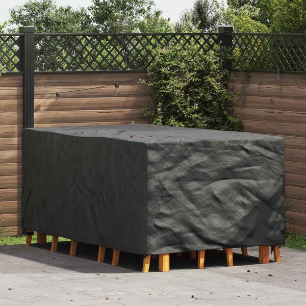 vidaXL Furniture Cover Plain Black 143 x 225 x 90 cm 210D
