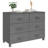 vidaXL Sideboard HAMAR Dark Grey 113x40x80 cm Solid Wood Pine