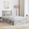 vidaXL Bed Frame Concerte Grey 75 x 190 cm Engineered wood