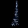 vidaXL LED Christmas Tree with Ground Spikes Cool White 500 cm Metal