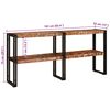 vidaXL Console Table Multicolour 160 x 33 x 75 cm Solid Reclaim Wood