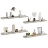 vidaXL Wall Shelves 4 pcs Concrete Grey 60x9x3 cm