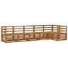vidaXL Outdoor Sofa Set 6 pcs 6-Seaters Natural Solid Acacia Wood