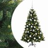 vidaXL Artificial Christmas Tree with Bauble 120 cm 150 LEDs