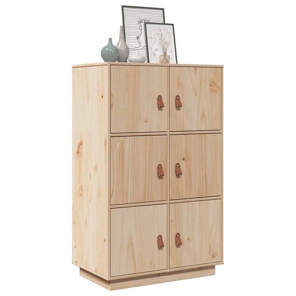 vidaXL Highboard 67x40x108.5 cm Solid Wood Pine