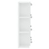 vidaXL Mirror Cabinet with LED White 70x16.5x60 cm