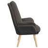 vidaXL Armchair Dark Grey 69 x 74 x 93 cm Sherpa Fabric