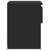 vidaXL Bedside Cabinet Black 40x30x39 cm Engineered Wood
