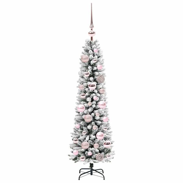 vidaXL Artificial Christmas Tree with 150 LEDs with Stand White 120 cm