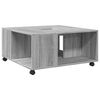 vidaXL Coffee Table Grey Sonoma 80x80x40 cm Engineered Wood