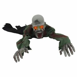 vidaXL Halloween Crawling Zombie Green 112 x 25.5 x 21.5 cm Polyester