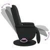 vidaXL Swivel Massage Recliner Chair Black 71 x 90 x 105 cm
