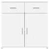 vidaXL Sideboards 2 pcs White 79x38x80 cm Engineered Wood