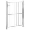 vidaXL Garden Gate 100x120 cm Stainless Steel
