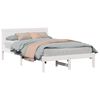 vidaXL Bed Frame White 120 x 200 cm Solid Pine wood