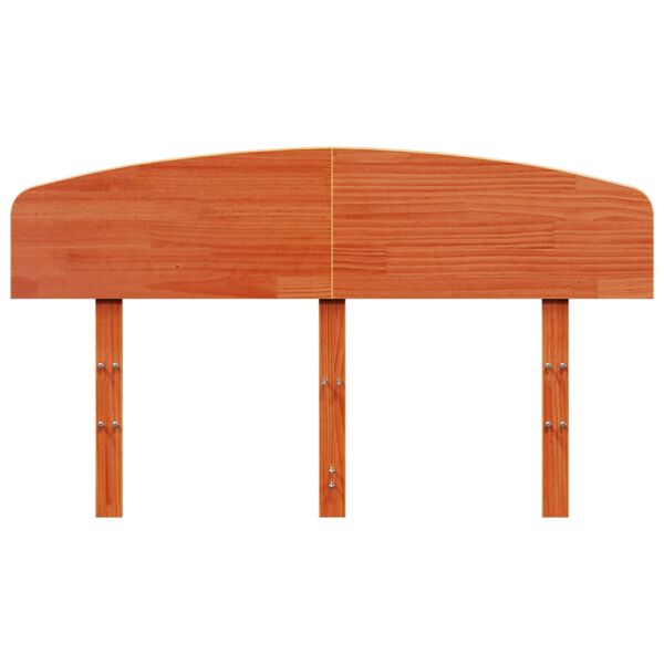 vidaXL Headboard Wax Brown 120 cm Solid Wood Pine