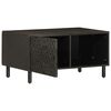vidaXL Coffee Table Black 80x50x40 cm Solid Wood Mango