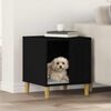 vidaXL Dog House Black 44 x 42 x 49 cm Engineered Wood