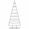 vidaXL Metal Christmas Tree for Decoration Black 180 cm