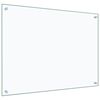 vidaXL Kitchen Backsplashes 2 pcs Transparent 80x60 cm Tempered Glass
