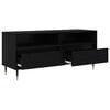 vidaXL TV Cabinet with Drawer Black Oak 100 x 34.5 x 44.5 cm