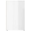 vidaXL Dressing Cabinet High Gloss White 80x40x65 cm Engineered Wood