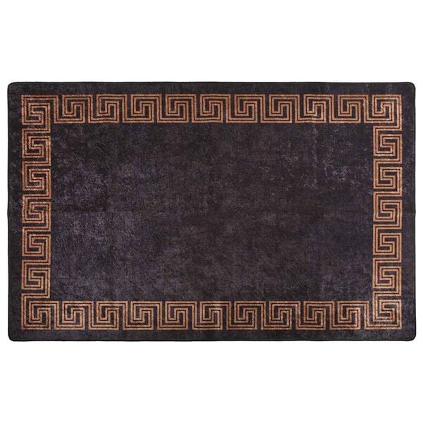 vidaXL Rug Washable 80x150 cm Black and Gold