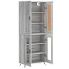 vidaXL Highboard Grey Sonoma 69.5x34x180 cm Engineered Wood