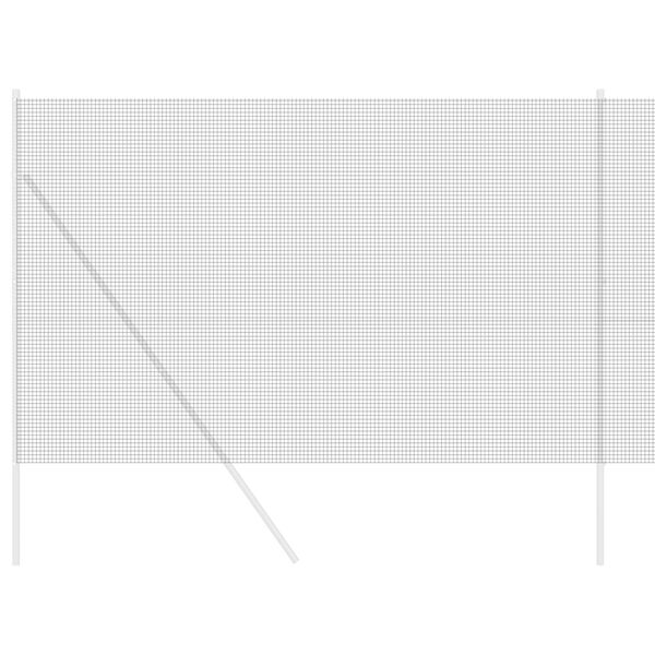 vidaXL Welded Wire Fence Grey 1.5 x 50 m Steel