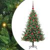 vidaXL Artificial Pre-lit Christmas Tree with Ball Set Green 150 cm