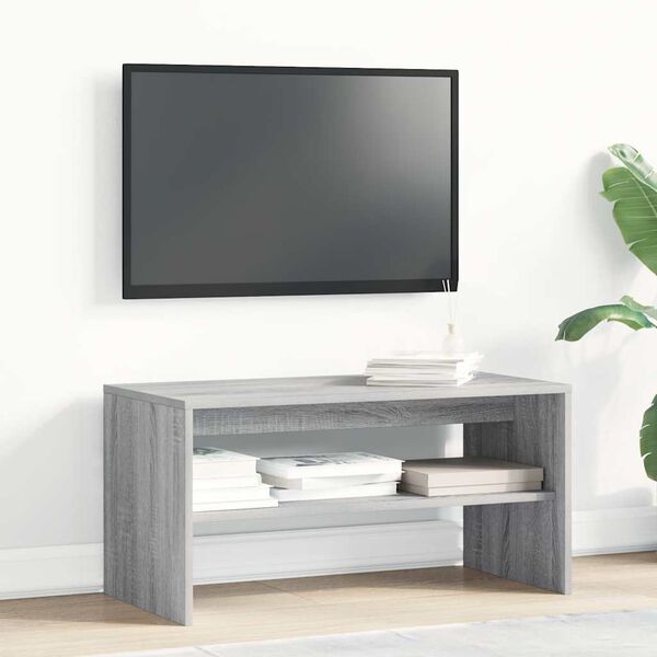 vidaXL TV Cabinet Grey Sonoma 80x40x40 cm Engineered Wood
