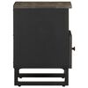 vidaXL Bedside Cabinets 2 pcs Black 40x33x46 cm Solid Wood Mango