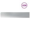 vidaXL Lawn Edgings 30 pcs 20x103 cm Galvanised Steel
