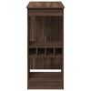 vidaXL Bar Table with Racks Brown Oak 90x47.5x103.5 cm Engineered Wood