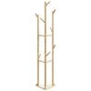 vidaXL Coat Stand with Hooks and Shelves 39x33x166 cm Bamboo