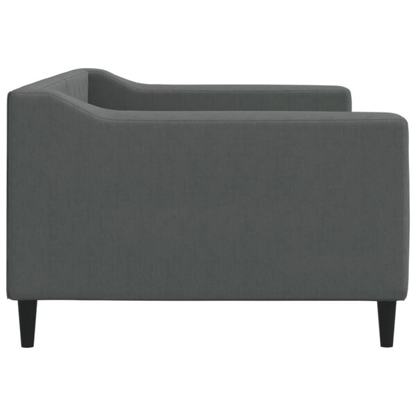 vidaXL Day Bed without Mattress Dark Grey 90x190 cm Single Fabric
