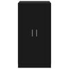vidaXL Shoe Cabinet Black 55x35x108 cm Engineered wood