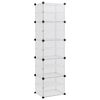 vidaXL Shoe Rack Transparent 44x31.5x153.5 cm PP