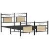 vidaXL Bed Frame without Mattress Sonoma Oak 150x200 cm King Size Engineered Wood